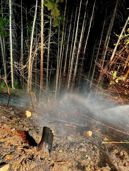 Waldbrand in Haspe für die Löschgruppe Tücking